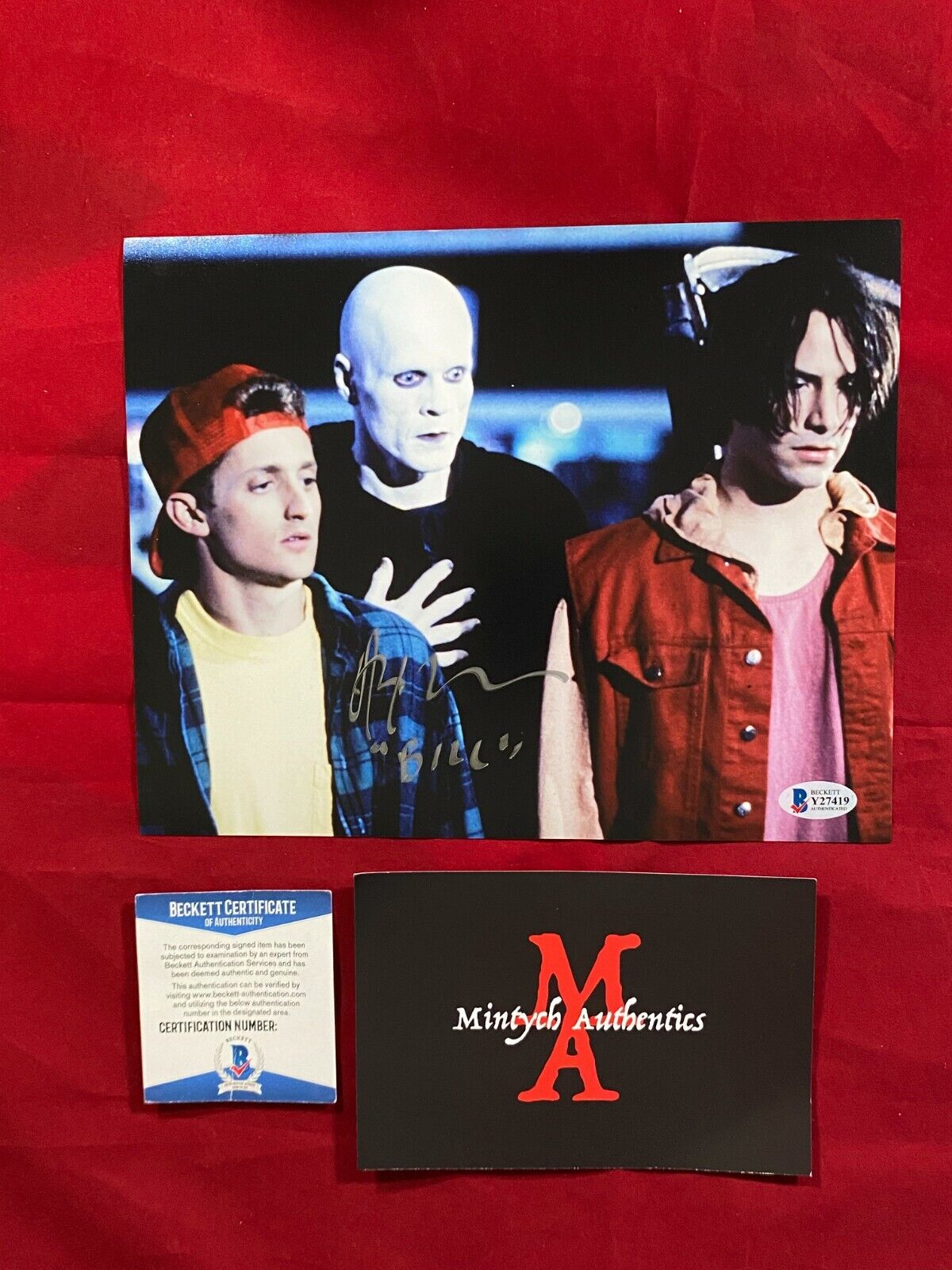 ALEX WINTER AUTOGRAPHED SIGNED BILL & TED'S 8x10 Photo Poster painting! BECKETT COA!