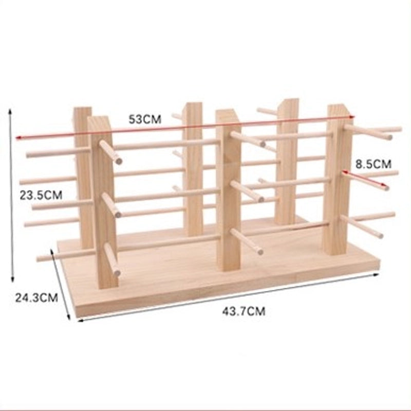 Minimalist Solid Color Solid Wood Patchwork Jewelry Rack