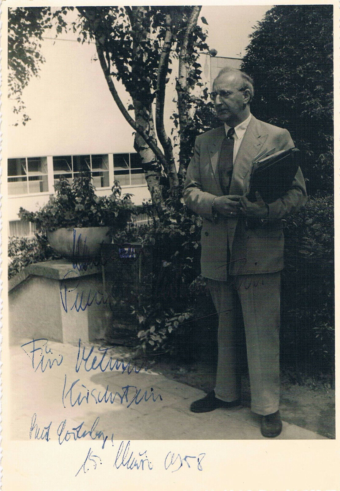 Hubertus Prinz zu L?wenstein-Wertheim-Freudenberg 1906-84 autograph signed Photo Poster painting