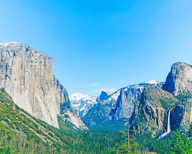 

Yosemite California Mountains – Paint By Numbers - 40*50CM, 501 Original