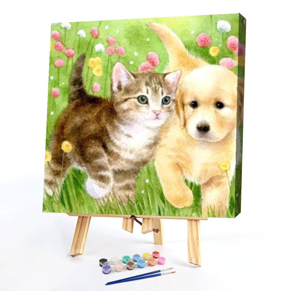 

40*40CM - Paint By Numbers - Dog, 501 Original
