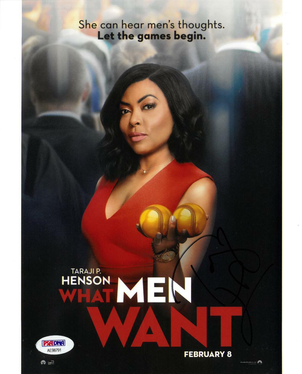 Taraji P. Henson Signed What Men Want Autographed 8x10 Photo Poster painting PSA/DNA #AE98791