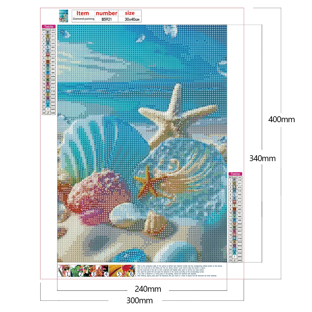 Diamond Painting - Full Round Drill - Beach(30*40cm)