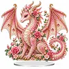(Dragon)DIY Pearl Diamond Painting Acrylic Stand, Double-Sided Printed Tabletop Decoration, Special Shaped Diamond Art Craft Kit for Home Decor