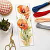Flower-11CT Stamped Cross Stitch Bookmark 18*6cm(Double Sided)