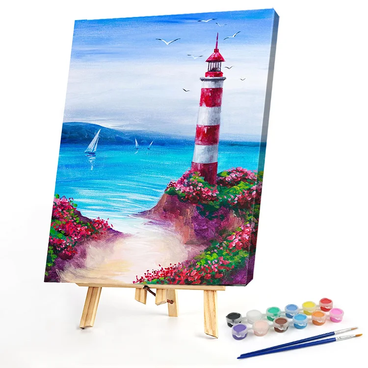 Oil Paint By Numbers - Lighthouse - 40*50CM