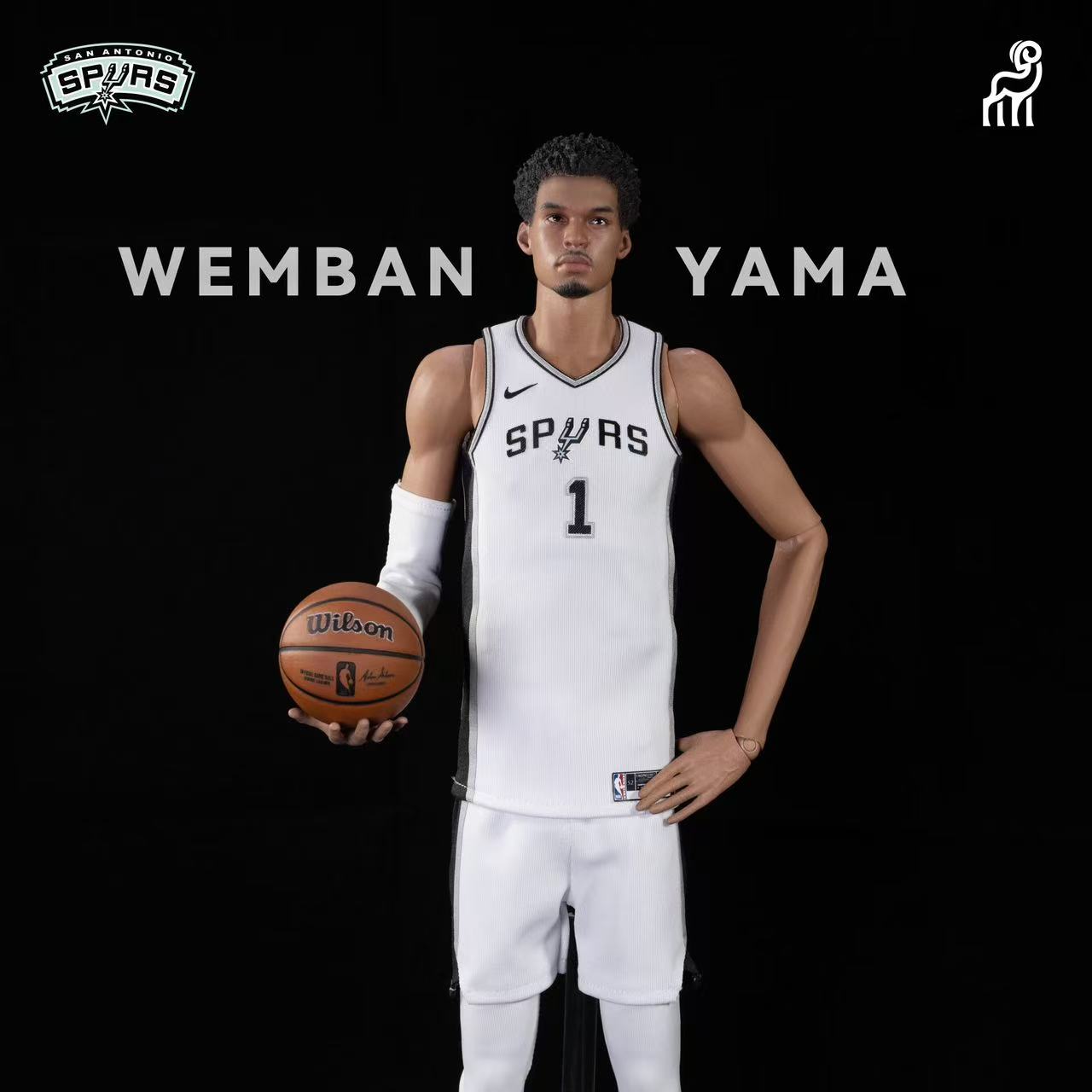 Goat Toys Studio - NBA 1/6 San Antonio Spurs Victor Wembanyama Calm Set Action Figure-