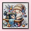 Sewing Gnome-11CT Stamped Cross Stitch 45*45cm/17.72*17.72in tapestrymarket