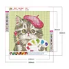 Diamond Painting -DIY Round Drill Cute Funny Cat