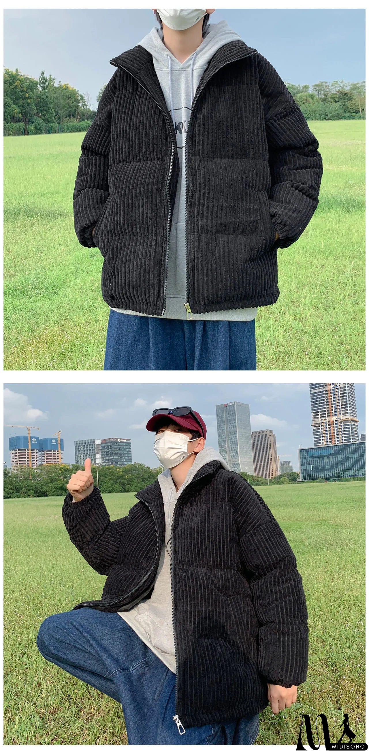 MidiSono - Casual and Effortless winter Coat