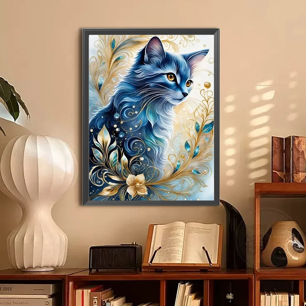 Diamond Painting - Full Round Drill - Cat(Canvas|30*40cm)