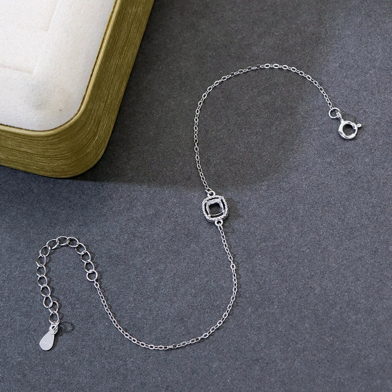 925 Sterling Silver Bracelets Minimalist