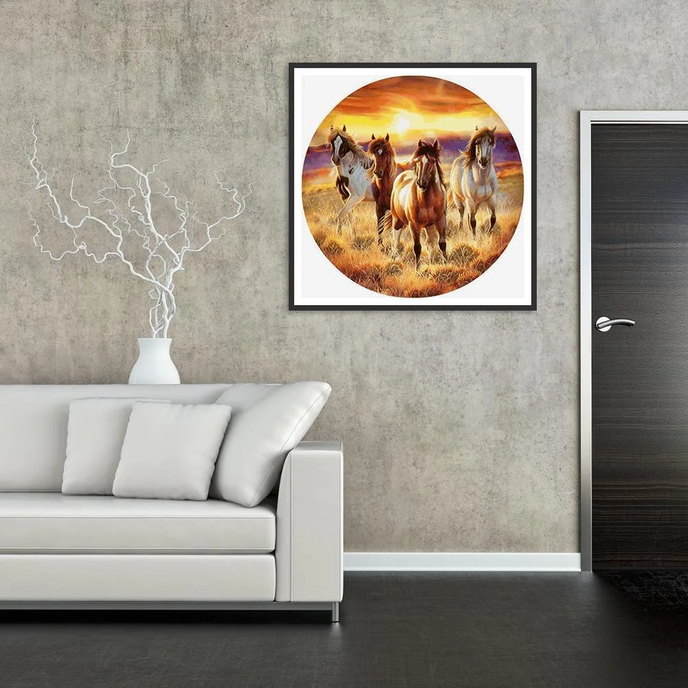Diamond Painting - Full Round Drill - Horse(30*30cm)