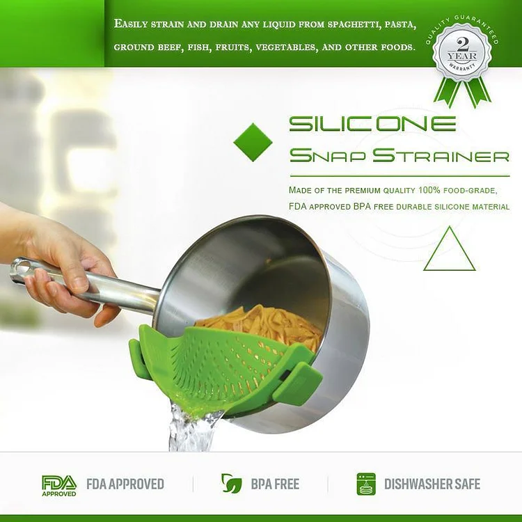 Silicone Snap Strainer