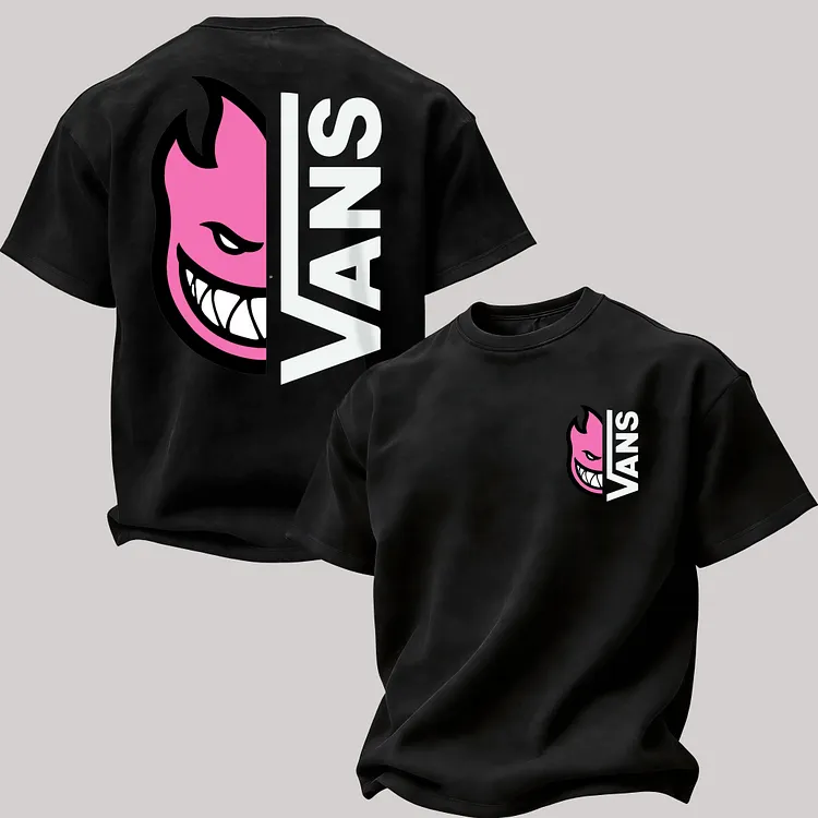Vas Pink Spitfire Flame Printed Men's T-shirt