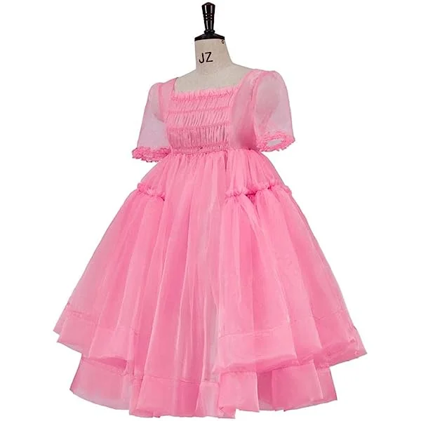 Killing Eve Cosplay Costume Jodie Comer Villanelle Pink Tulle Fluffy Dress for Women