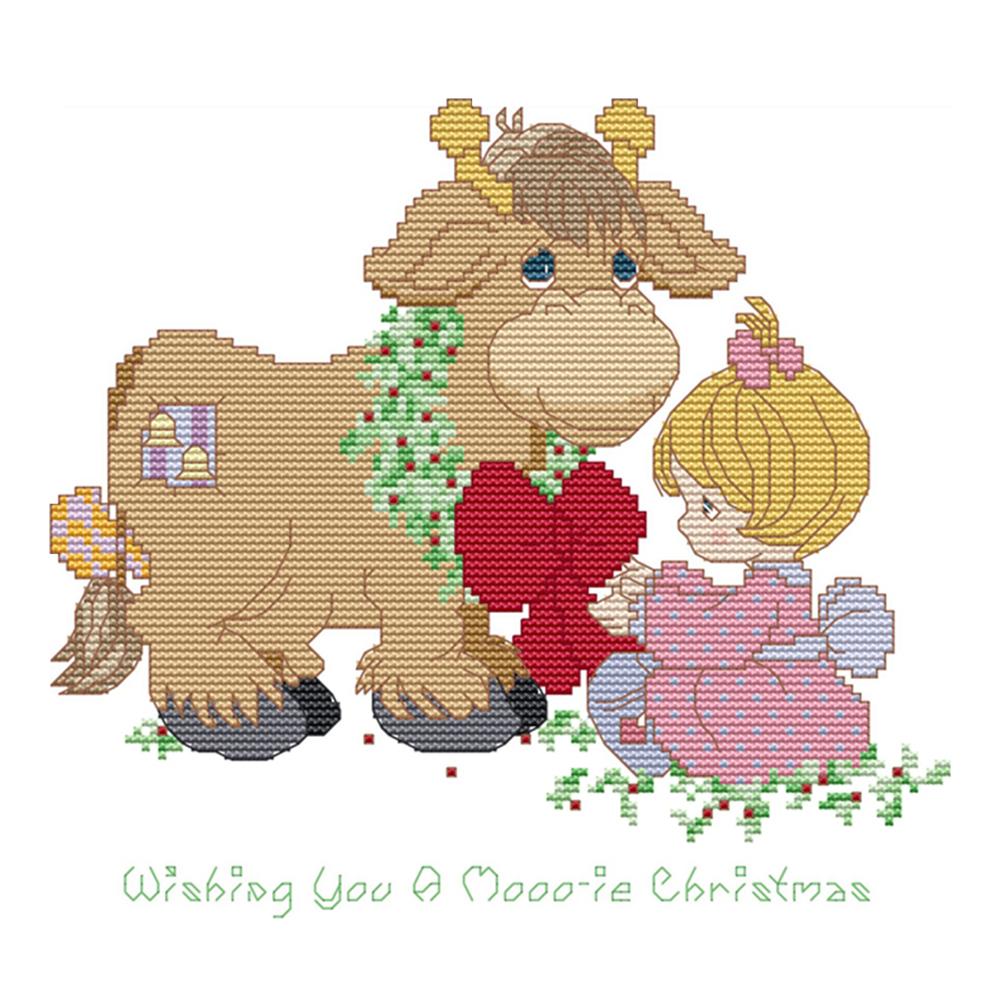 

Christmas Wishes - 14CT Stamped Cross Stitch - 26*24cm, 501 Original