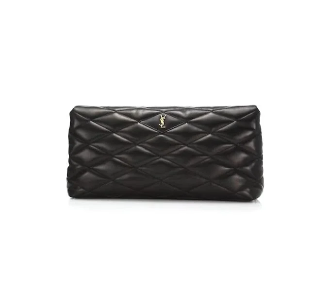 Saint Laurent Sade Large Clutch in Lambskin