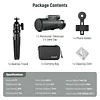 NEEWER 12x50 ED Monocular Telescope, Mobile Phone Lens Set with Metal Tripod Ball Head Mobile Phone Clip Holder Portable Storage Bag for Wildlife Watching, Camping, Astronomical Observation