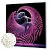 Framed Dancing Ballerina-Pearls Painting Kit DIY Diamond Painting Pearl Dot Crafts 30*30CM