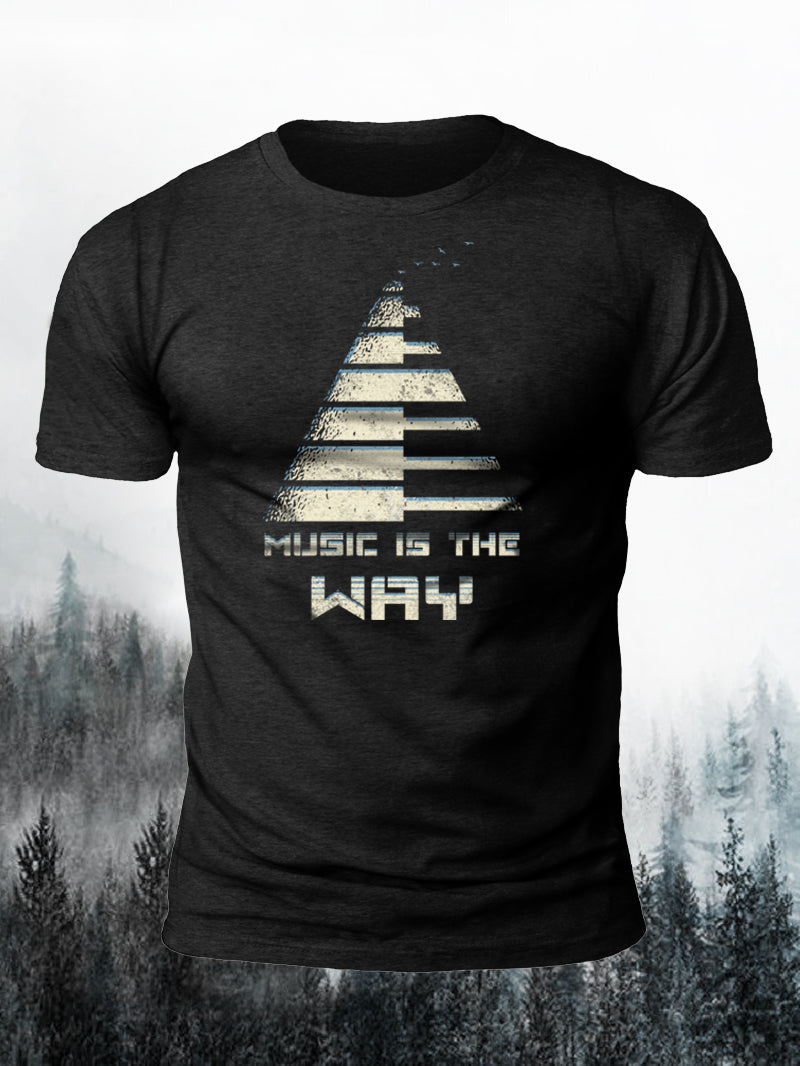 Men's Music Is Always the Way Forward Short-Sleeved Shirt
