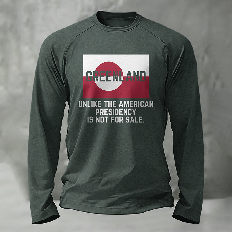 Men's Vintage Greenland Long Sleeve Casual T-shirt artswardrobe