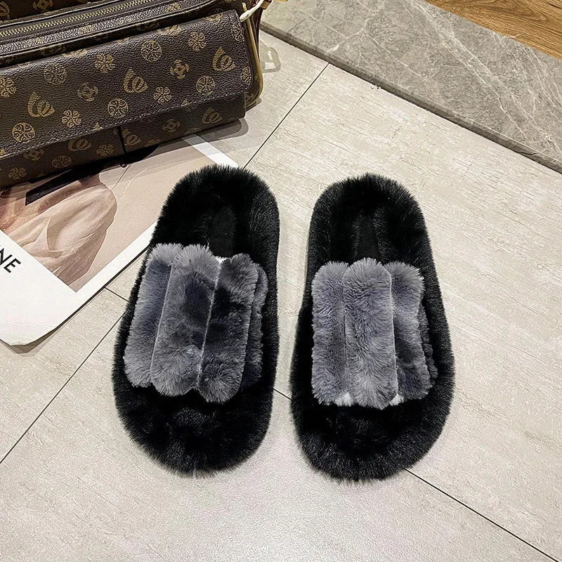 Women's Cotton Casual Flat Shoes Fashion Trendy Indoor Slippers Bedroom Home Slippers 2021 New Women Shoes LI00081