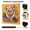 25x25cm DIY Pearl Painting Kit with Frame Self-Adhesive Canvas
