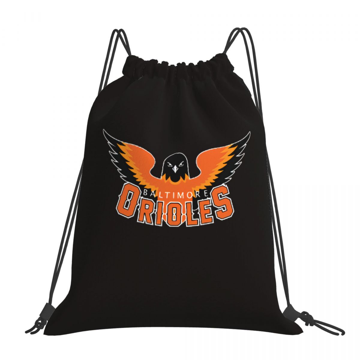 Baltimore Orioles History Logo Foldable Sports Gym Drawstring Bag