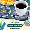 8pcs/set DIY Diamond Crystal Drink Coasters Cup Coasters Kits