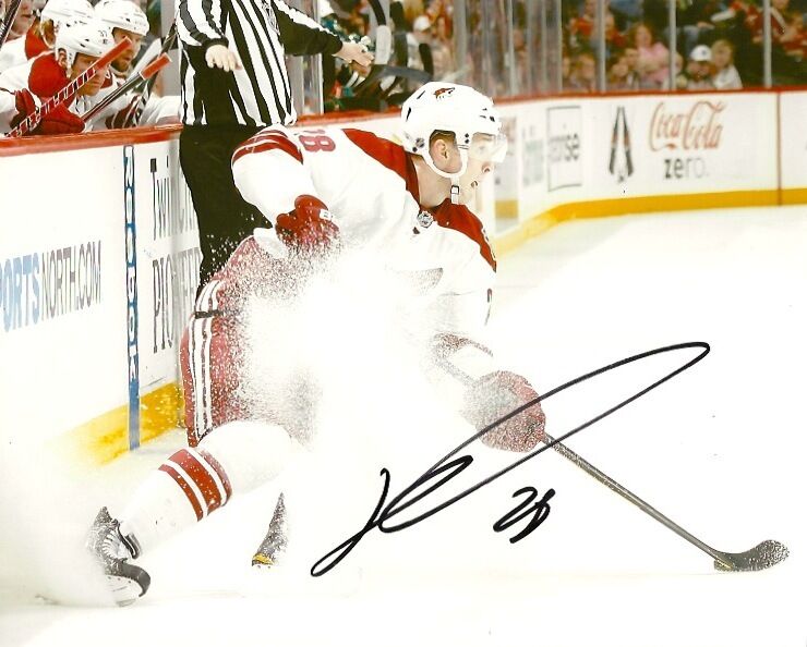 Phoenix Coyotes Lauri Korpikoski Autographed Signed 8x10 Photo Poster painting COA TWO