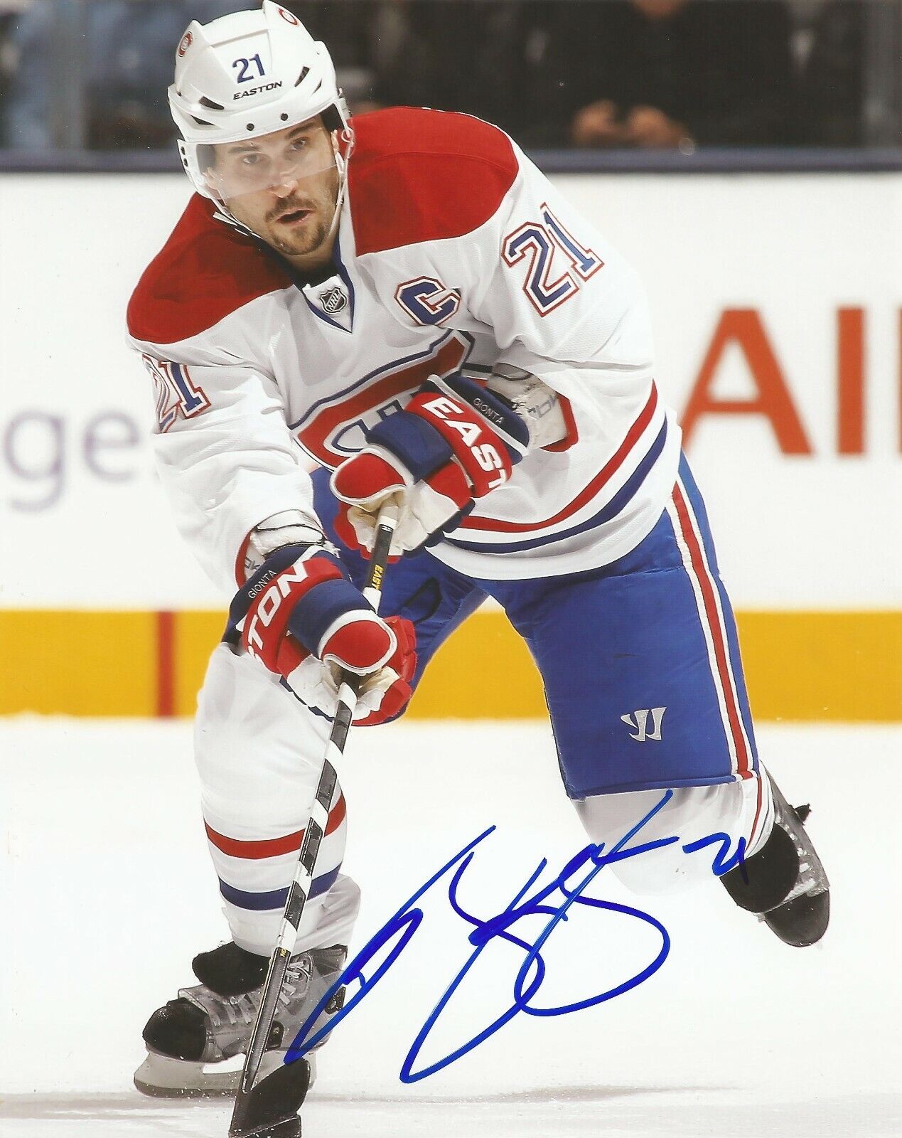 BRIAN GIONTA SIGNED MONTREAL CANADIENS 8x10 Photo Poster painting #3 with w/COA