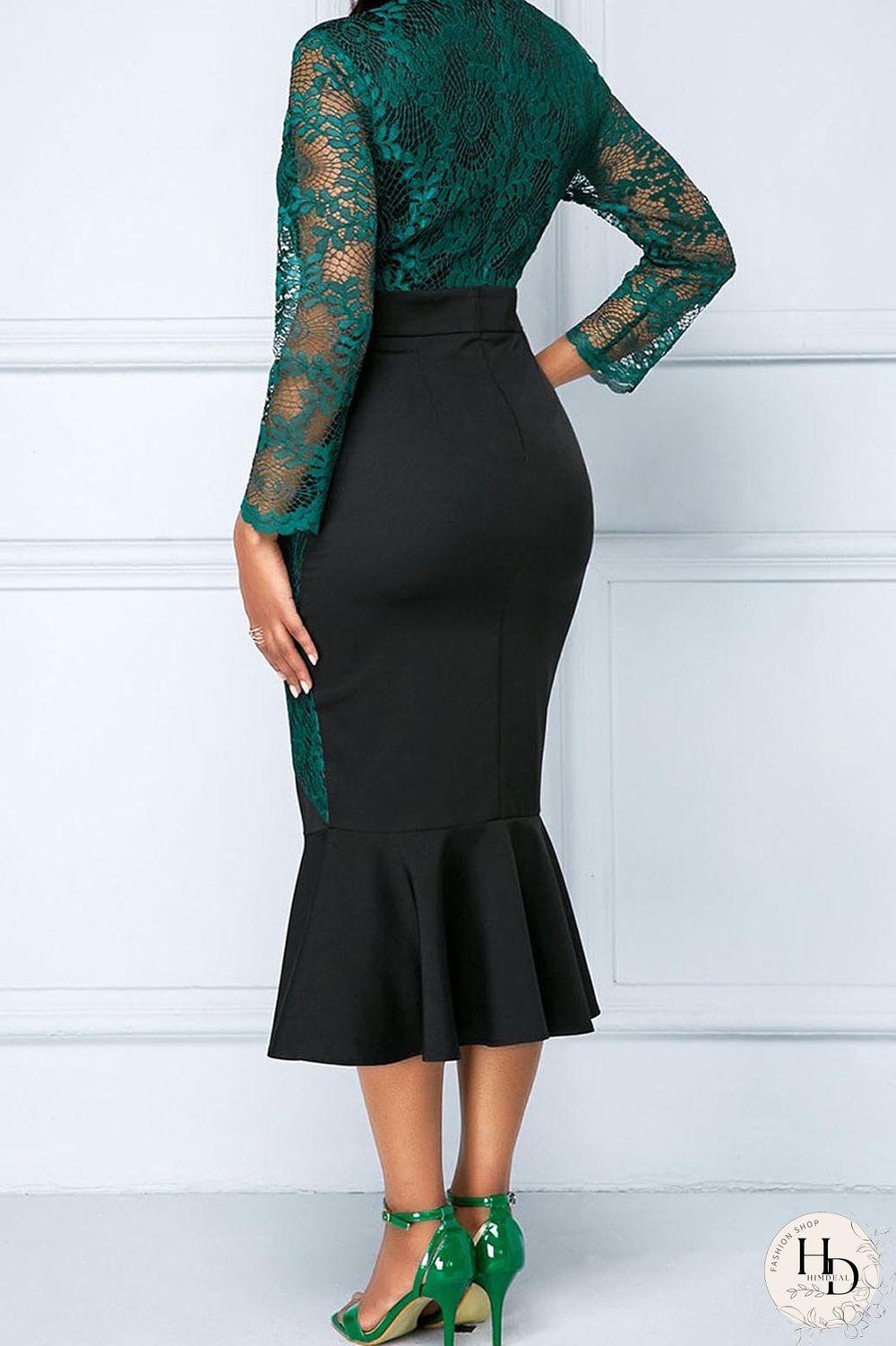 Red Sexy Solid Embroidered Hollowed Out Split Joint O Neck Trumpet Mermaid Dresses