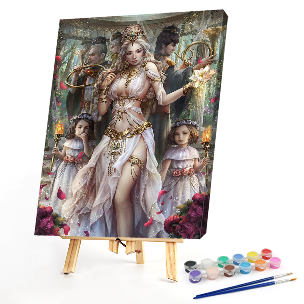 

40*50CM - Paint By Numbers - Comic Girl, 501 Original