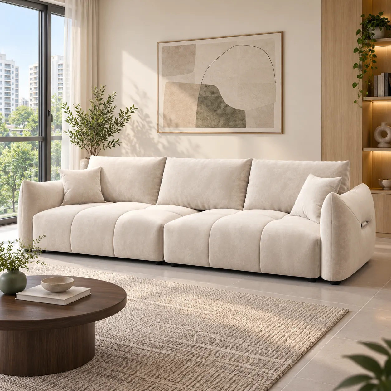 Maibao Sofa - Cream - Room setting