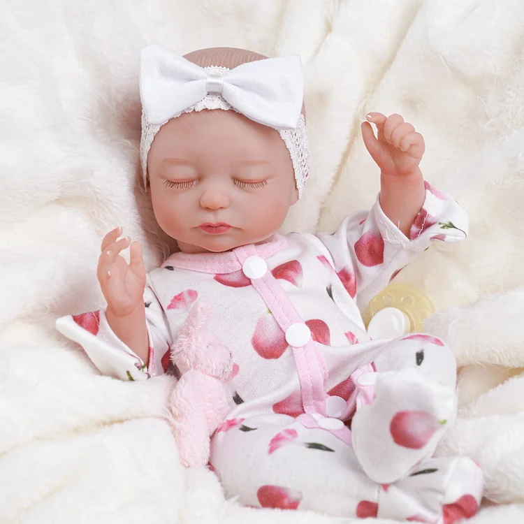 Babeside Beta 12" Sleeping Realistic Newborn Baby Doll Lovely Girl