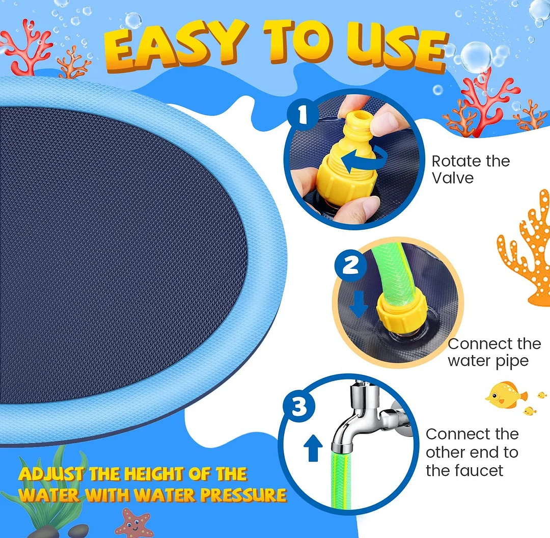 Dog Splash Pad 67"-95"
