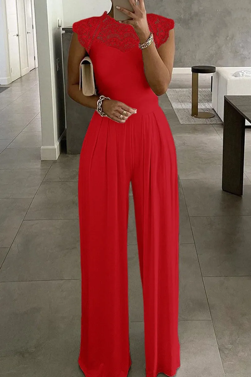 Fashion Street Solid Split Joint Strapless Jumpsuits(3 colors) main image 0