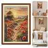 (US Local)Poppy-11CT Stamped Cross Stitch Kit(40x60cm)