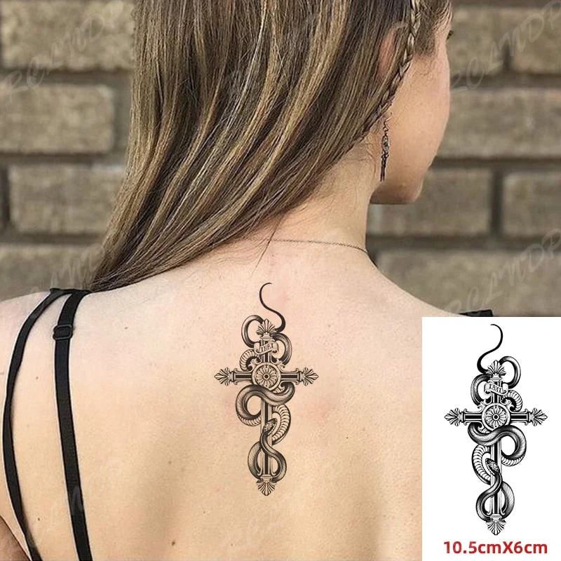 Waterproof Temporary Tattoo Sticker Shark Big Fish Anchor Sea Animal Body Art Flash Tatto Fake Tatoo for Women Men