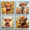 (Multi-Style) Flower Yak-11CT Stamped Cross Stitch 40*40cm/15.75*15.75in