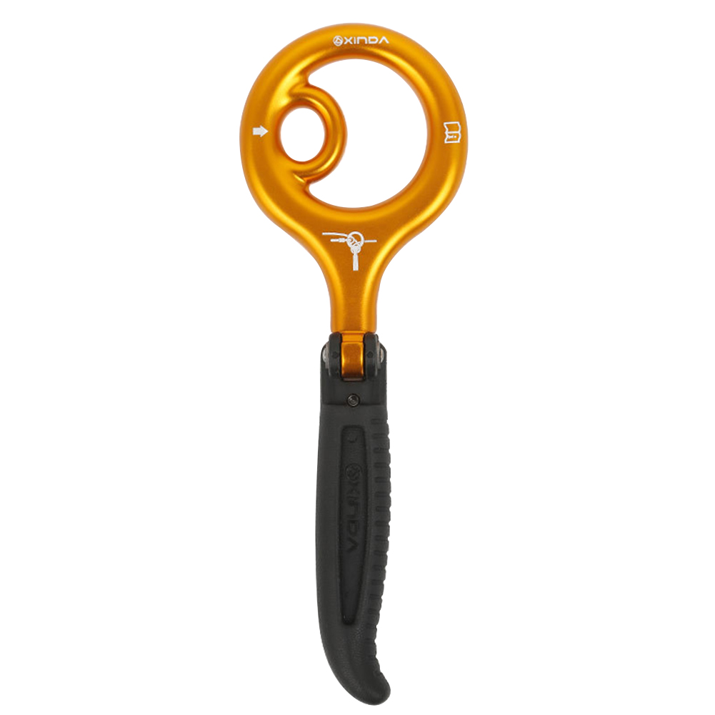 

XINDA Rock Climbing 9-Ring Descender 22kN Downhill Rappelling Equipment, 501 Original