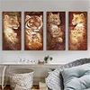 Tiger And Lion | Full Round Diamond Painting Kits