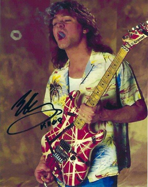 REPRINT - EDDIE VAN HALEN Guitar Autographed Signed 8 x 10 Photo Poster painting Poster RP