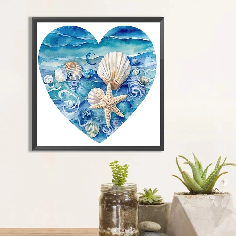 Diamond Painting - Full Round Drill - Love Starfish(Canvas|30*30cm)