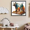 Diamond Painting-DIY Full Round Drill Autumn Bear(40*40 CM)