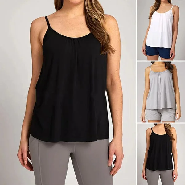 ✨Fitting Tank Top With Built-in Bra⏰Last Day 50% Off