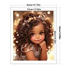 Curly Girl - 11CT Stamped Cross Stitch - 40*50cm - Character