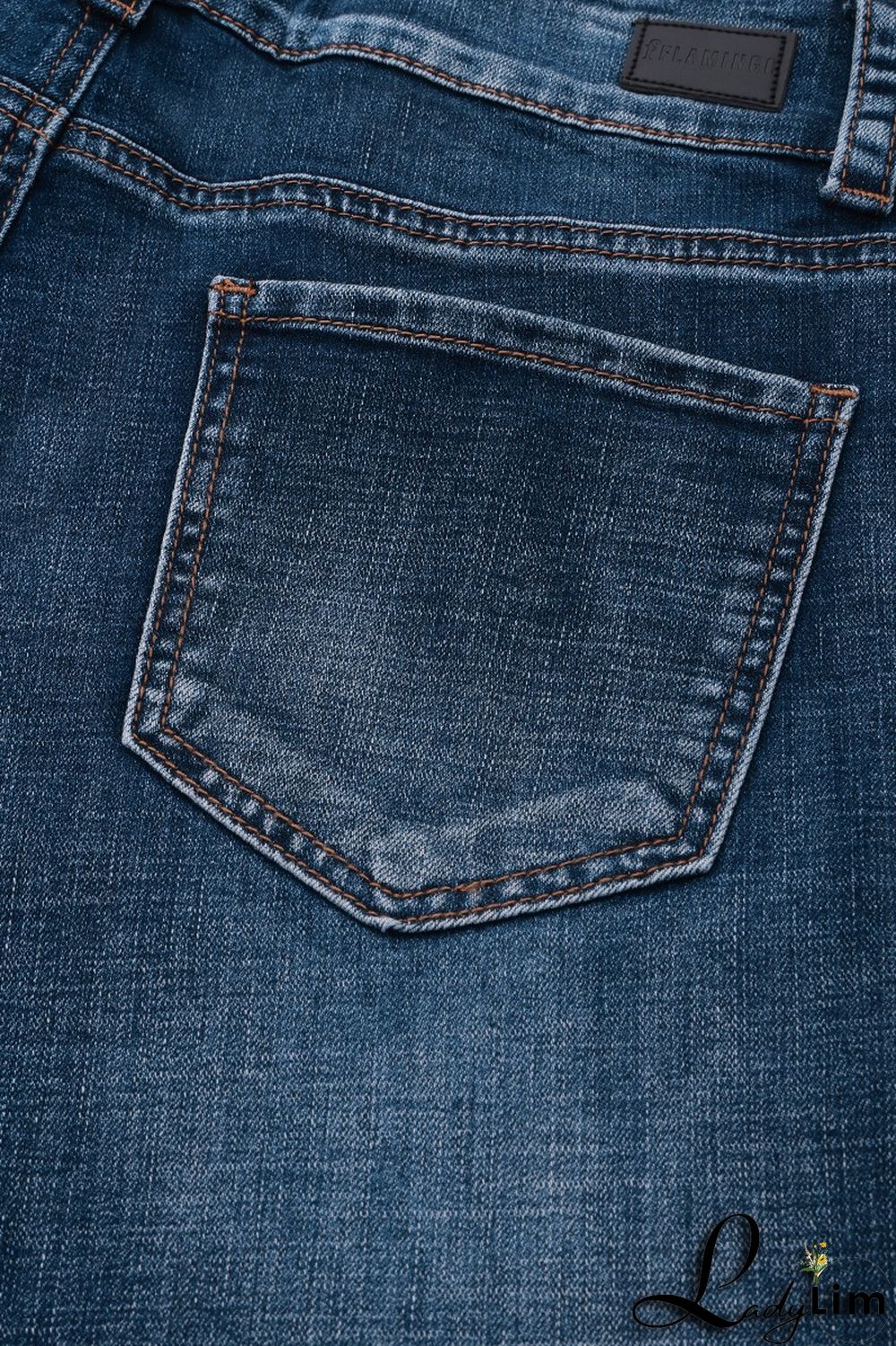 Pocket Detail Button Up Low Waist Flare Jeans