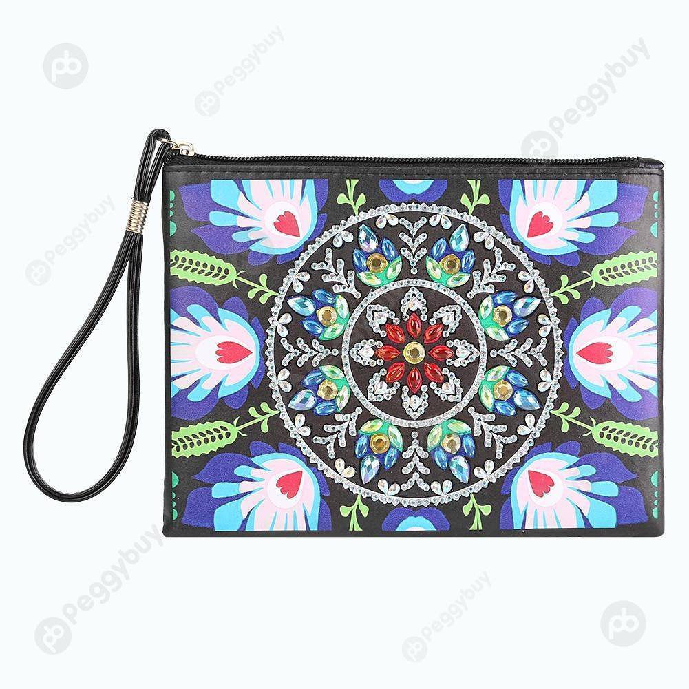 

Mandala-DIY Creative Diamond Wristlet Bag, 501 Original